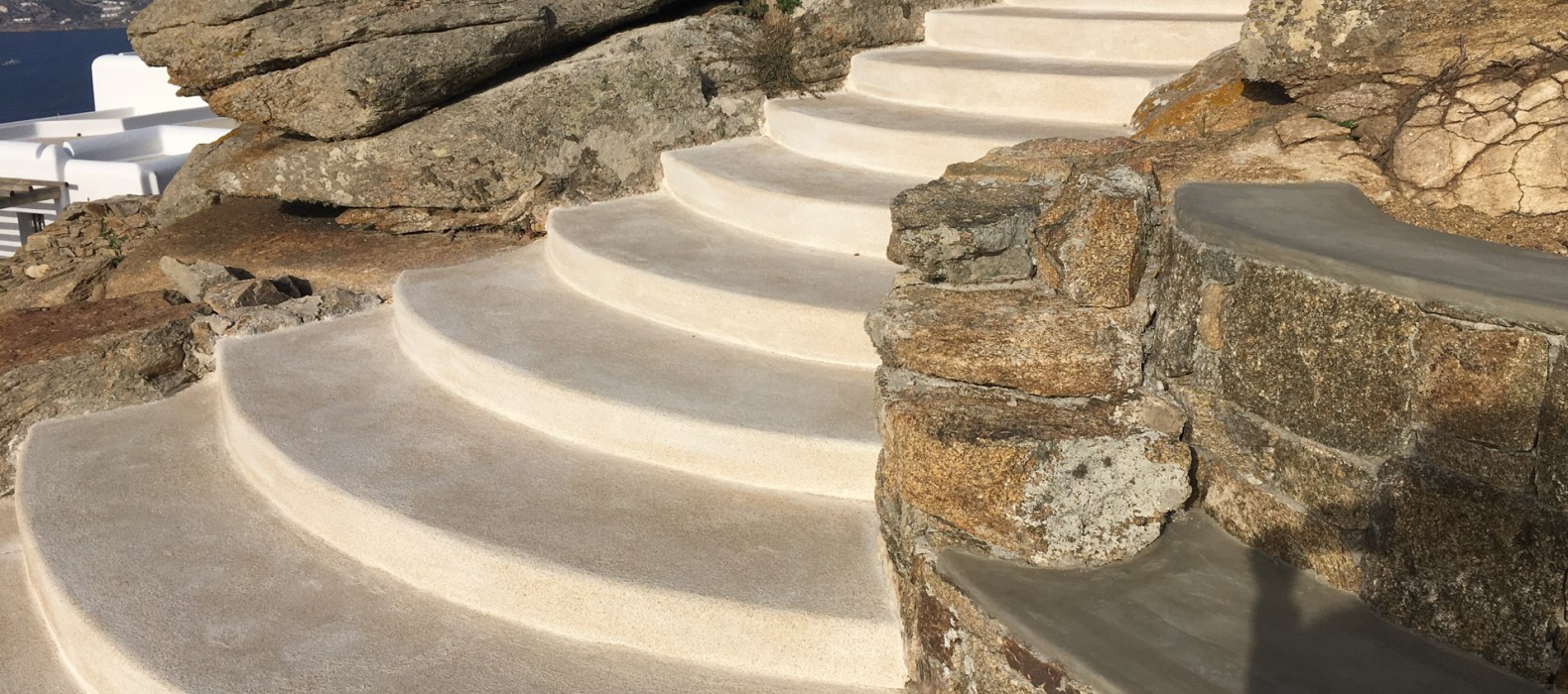 Stairs of Villa Celestial Theresa in Mykonos
