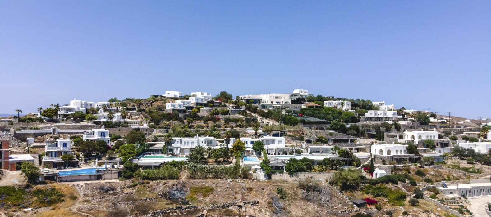 Neighbour view of Villa Hieras in Mykonos