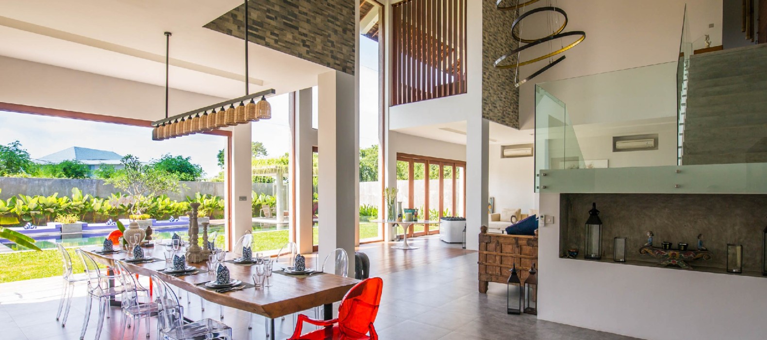 Dining area of Villa Delfino in Bali