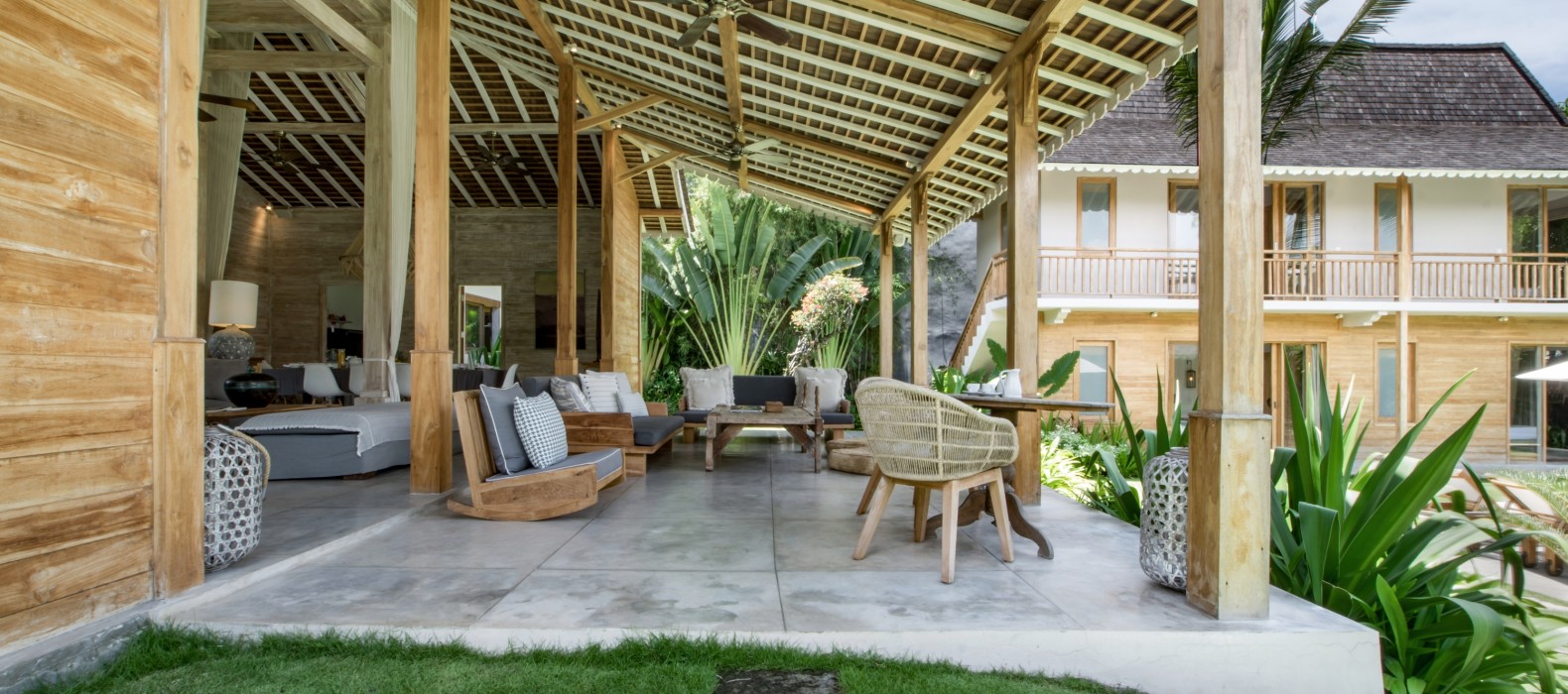 Exterior chill area of Villa Alea in Bali