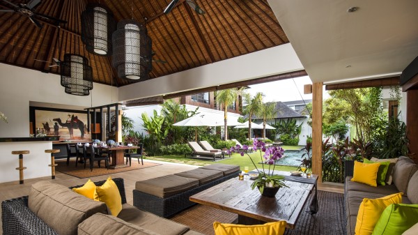 Living room of Villa Anam in Bali
