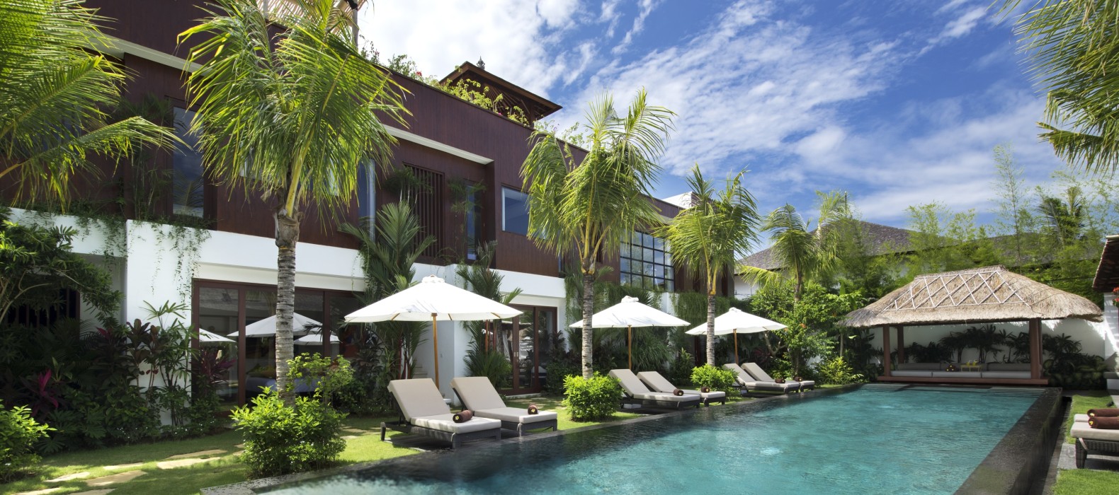 Exterior pool view of Villa Anam in Bali