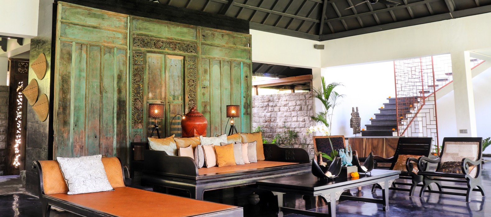 Living room of Villa Fortuna in Bali