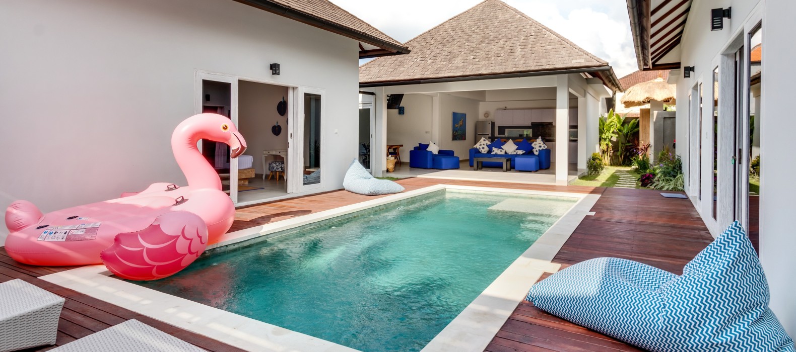 Exterior pool of Villa Hiburan in Bali