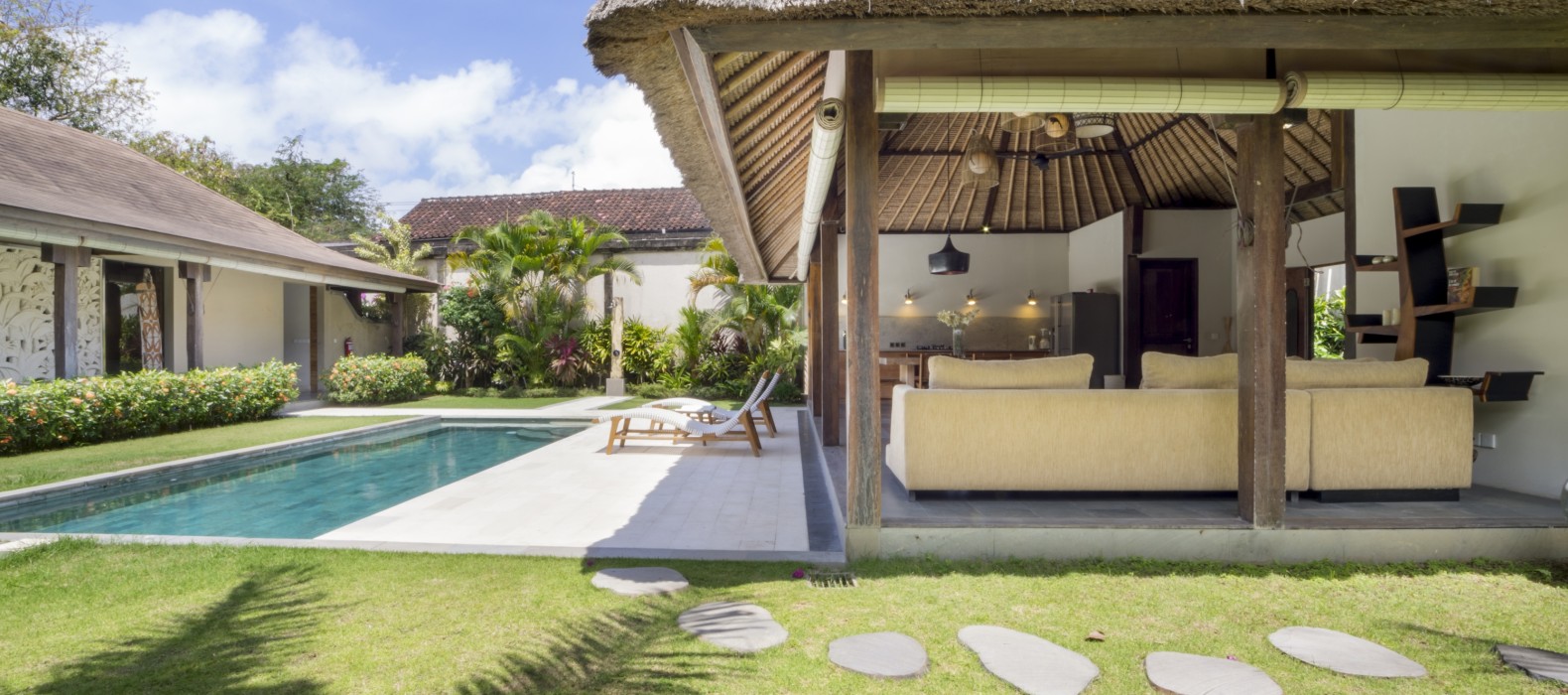 Exterior area of Villa Kabutera in Bali