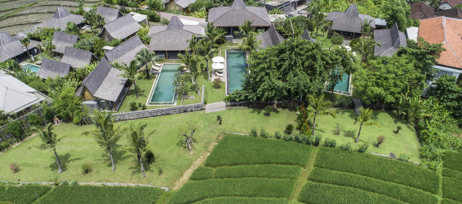 Landscape of Villa Manoa Estate in Bali
