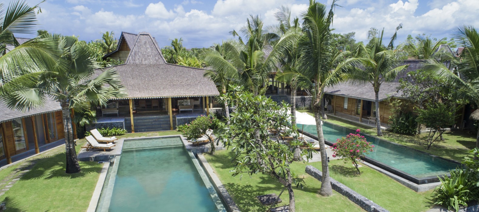 Exterior villa view of Villa Manoa Estate in Bali