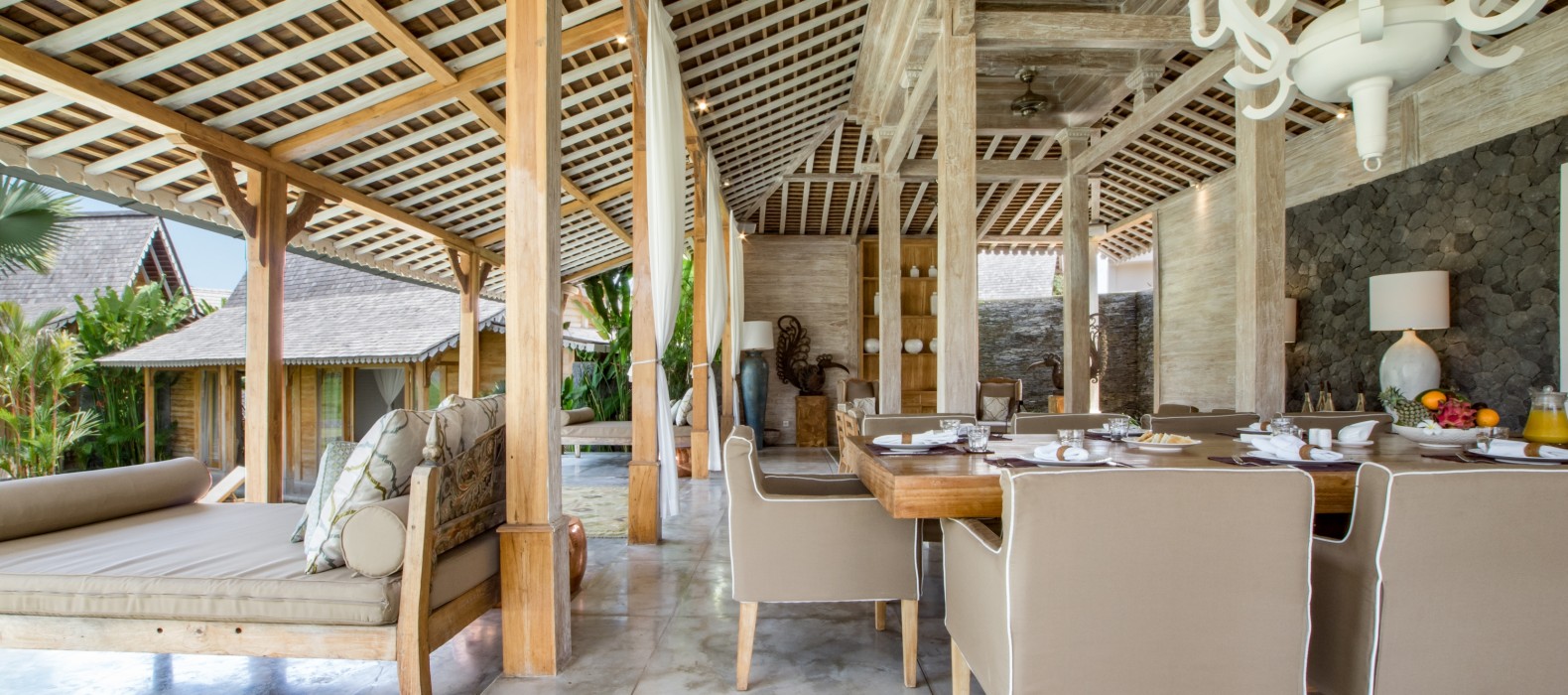 Living room of Villa Manoa Estate in Bali