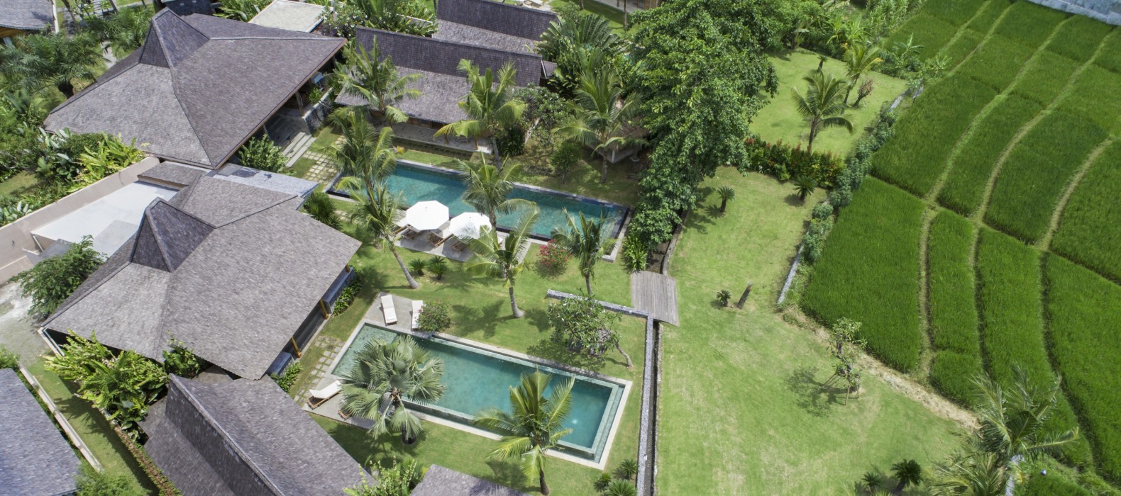 Exterior villa view of Villa Manoa in Bali