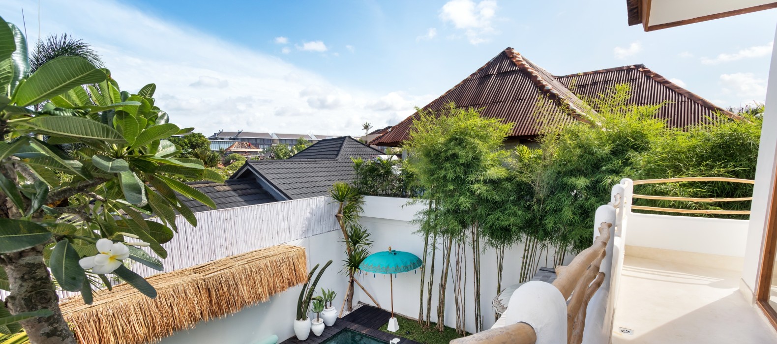 Balcony view of Villa Metisse in Bali