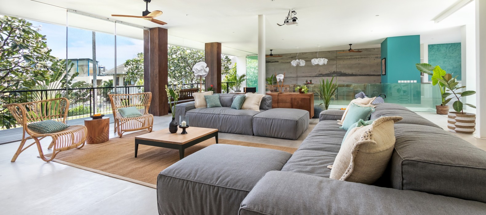 Living room of Villa Nuria in Bali