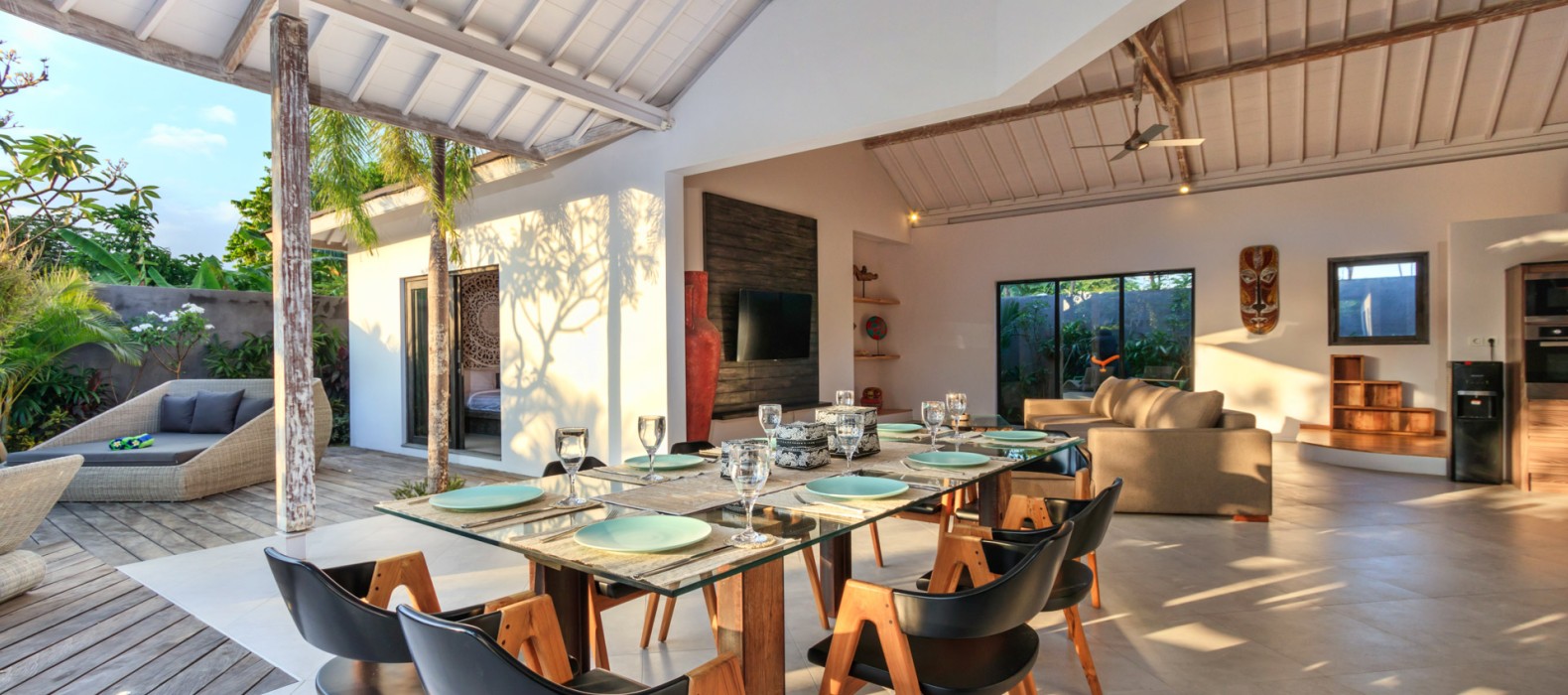 Dining area of Villa Ohana in Bali