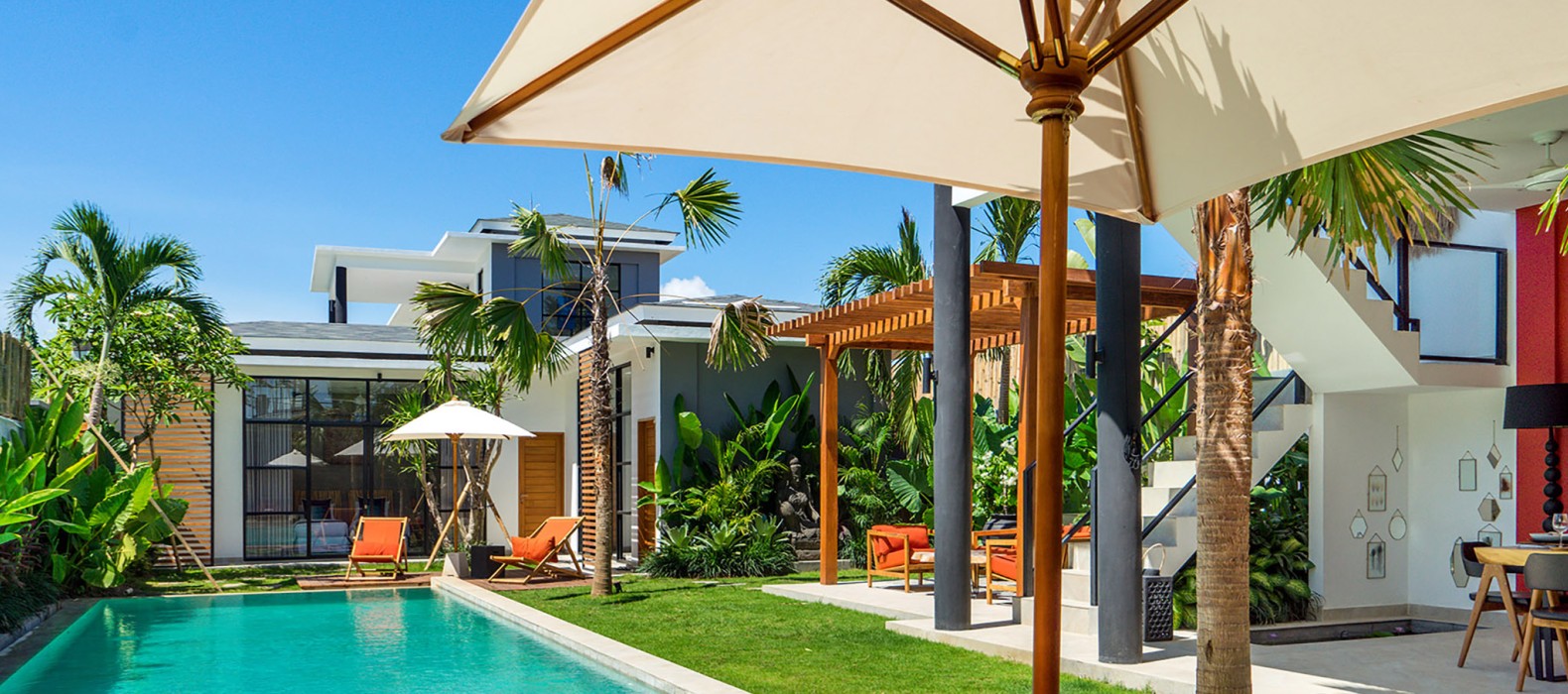 Exterior area view of Villa Paradise Garden in Bali