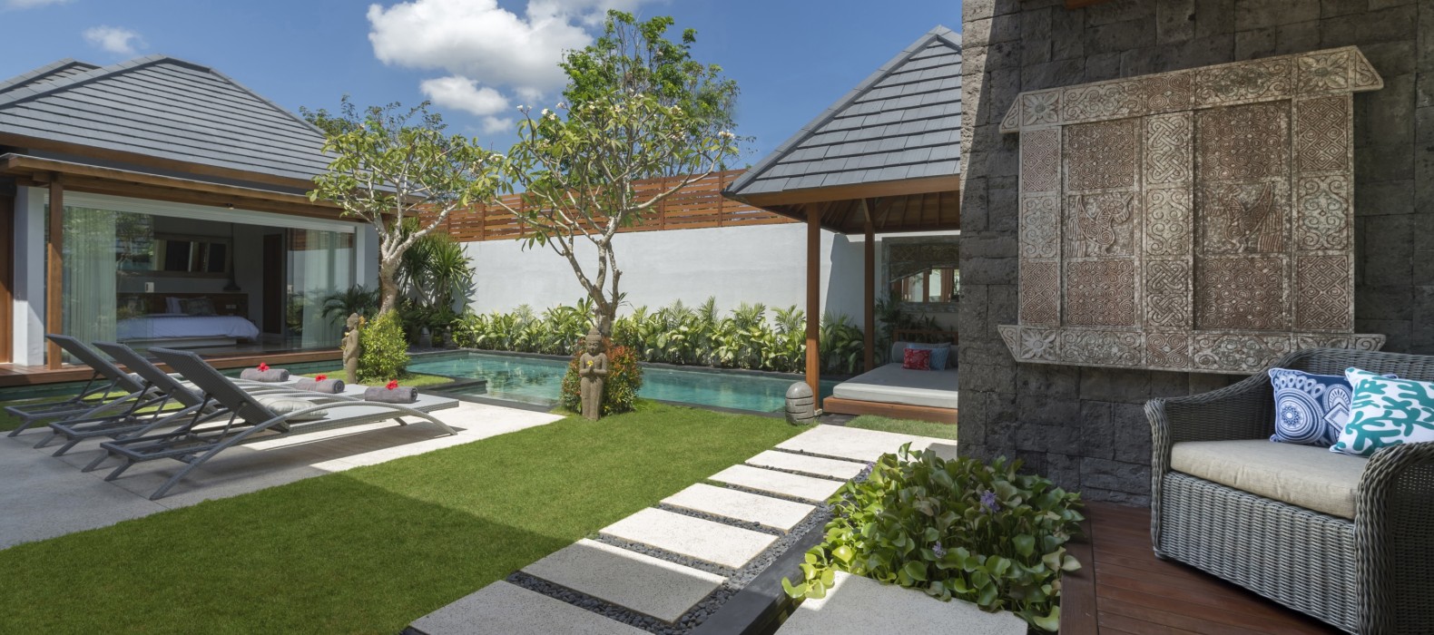 Exterior area view of Villa Sanook in Bali