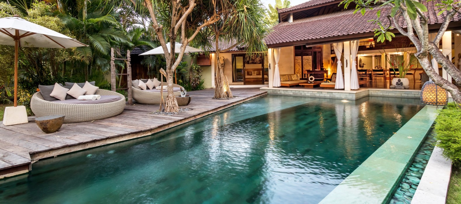 Exterior pool of Villa Shantika in Bali