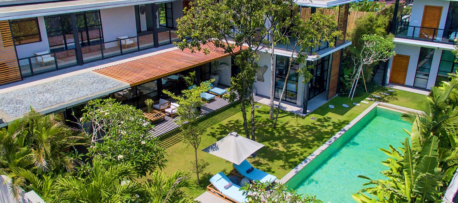 Exterior area of Villa Skybound in Bali