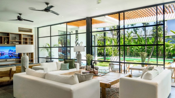 Living room of Villa Skybound in Bali