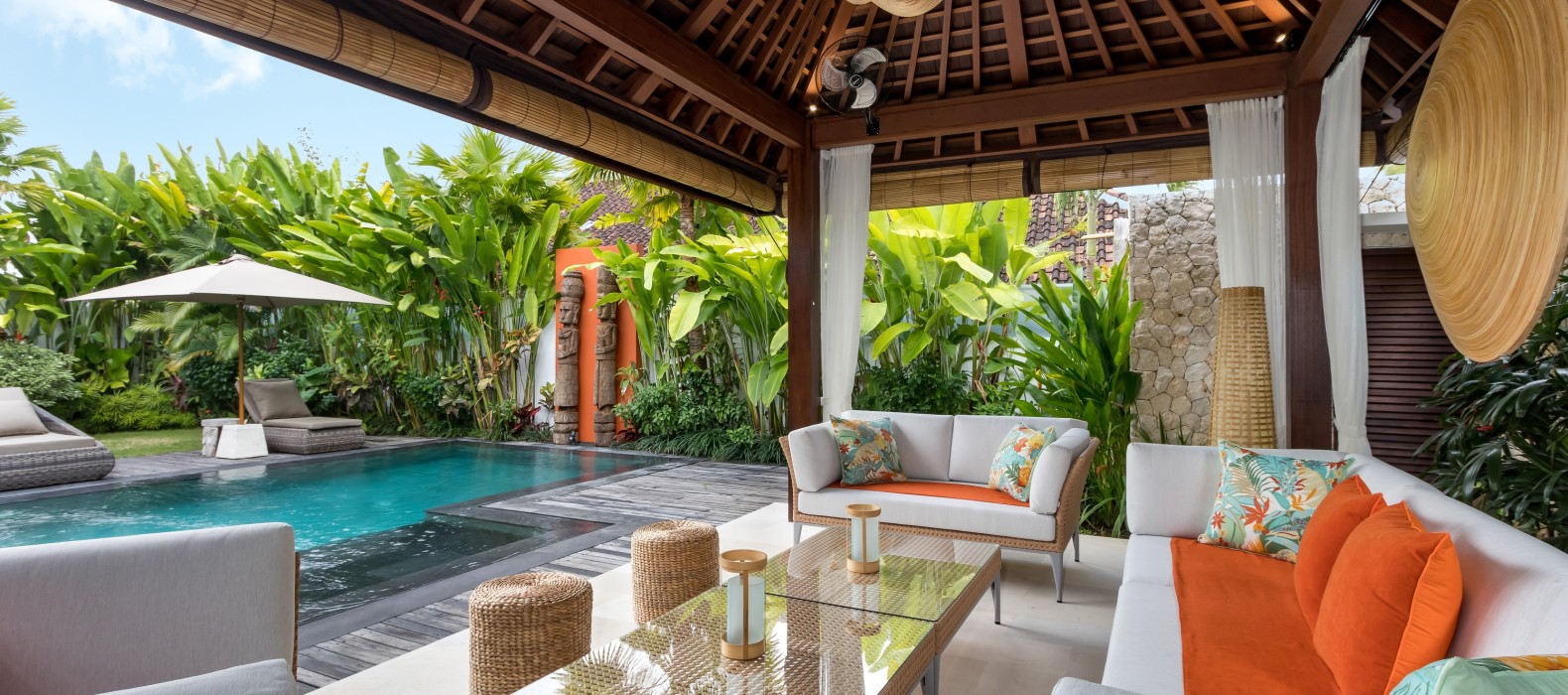 Exterior chill area view of Villa Sundance in Bali