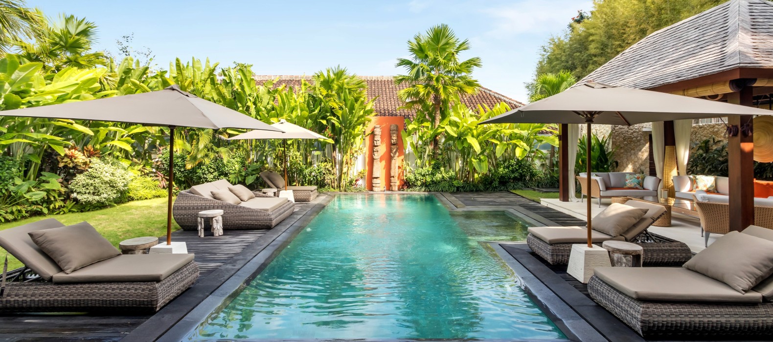 Exterior pool view of Villa Sundance in Bali