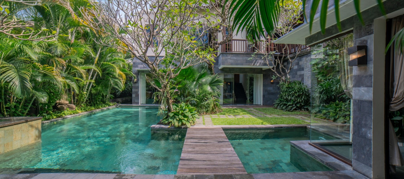 Exterior pool area of Villa Suvitha in Bali
