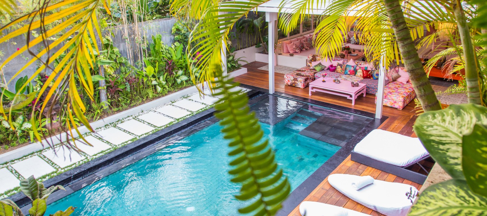 Exterior pool area of Villa Tulu in Bali