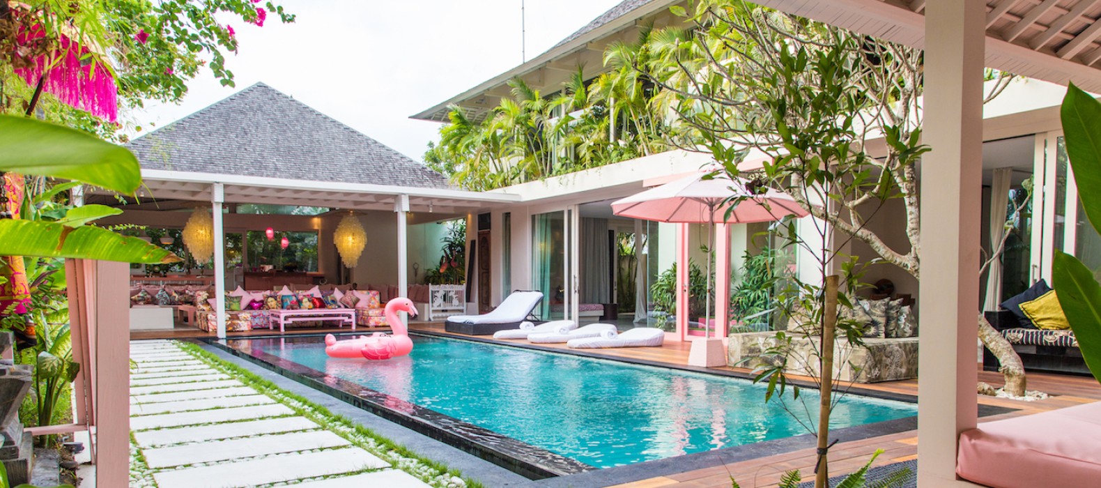 Exterior area of Villa Tulu in Bali