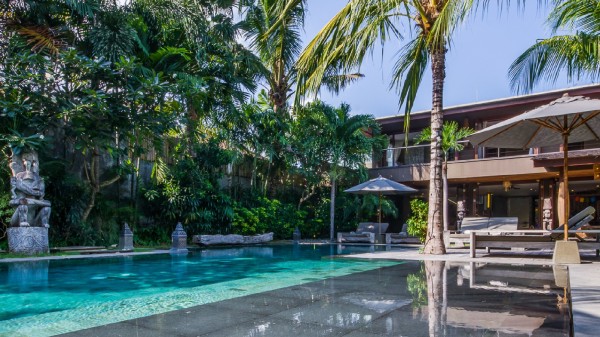 Exterior pool view of Villa Yoga in Bali