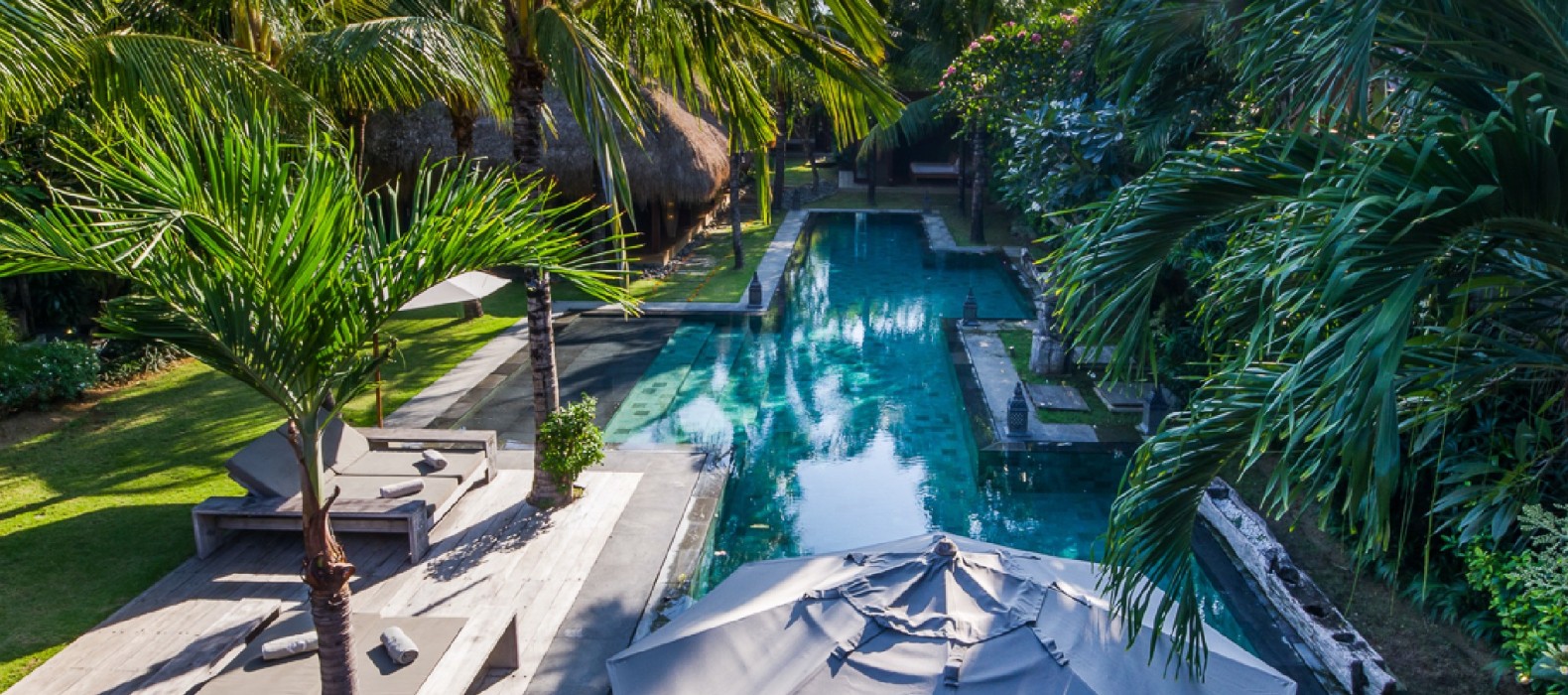 Exterior pool area of Villa Yoga in Bali
