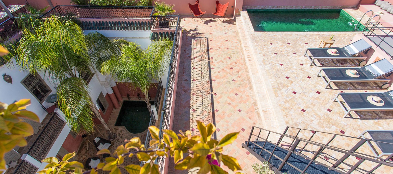 Rooftop view of Riad Mima in Marrakech