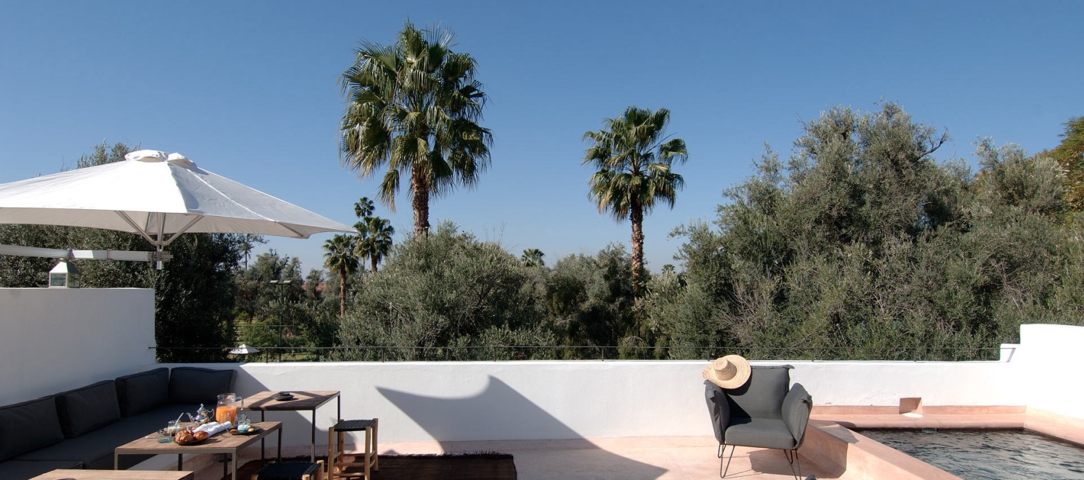 Rooftop view of Riad Zahria in Marrakech