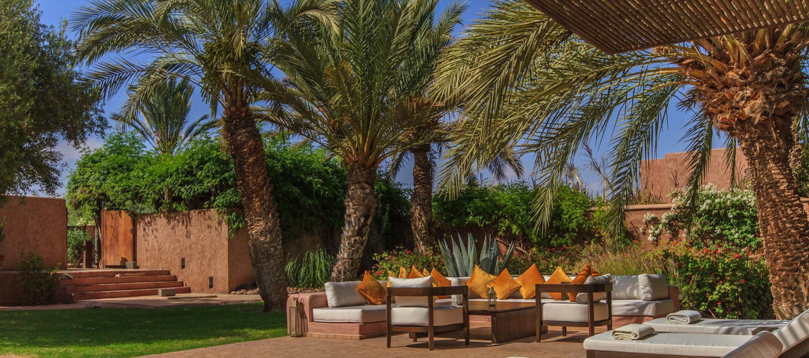 Chill area view of Villa Amourine in Marrakech