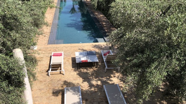 Pool area of Villa Blandine in Marrakech