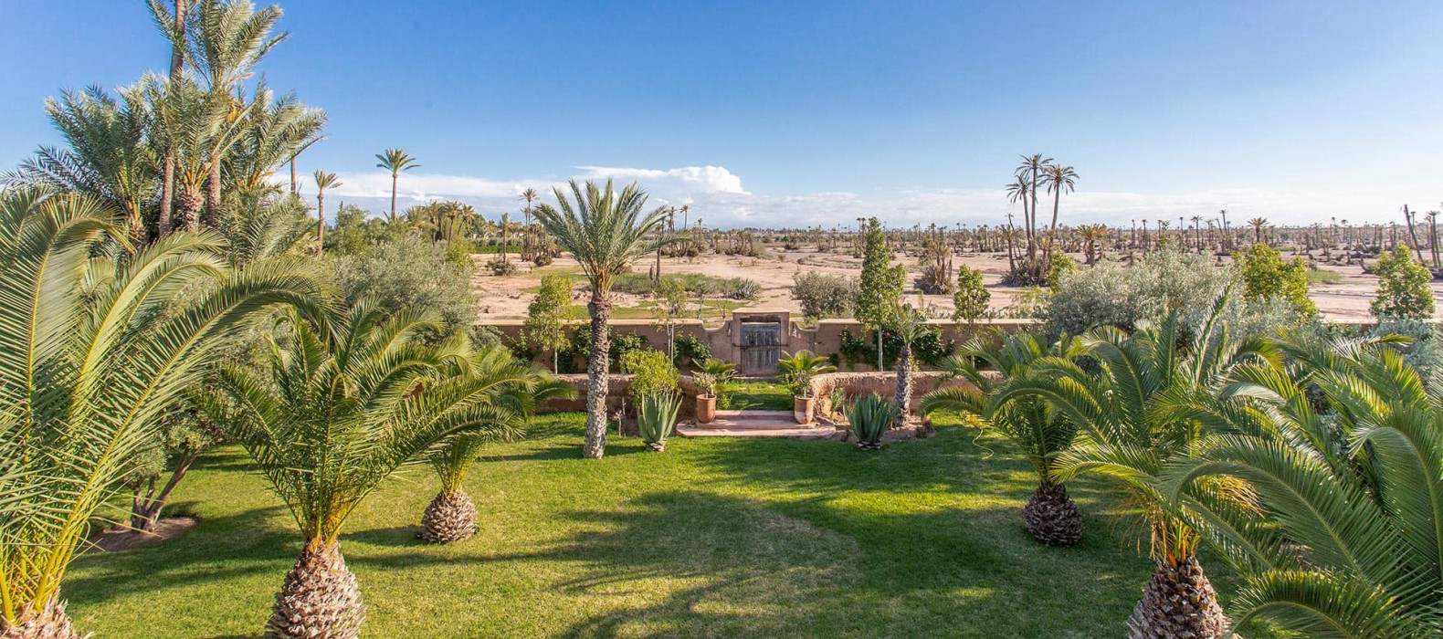 Landscape view of Villa Gardien du Ciel in Marrakech