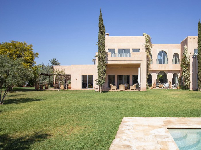 Garden view of Villa Gauthier in Marrakech
