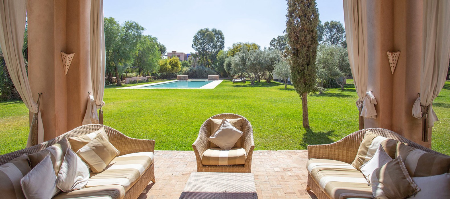 Chill area view of Villa Gauthie in Marrakech