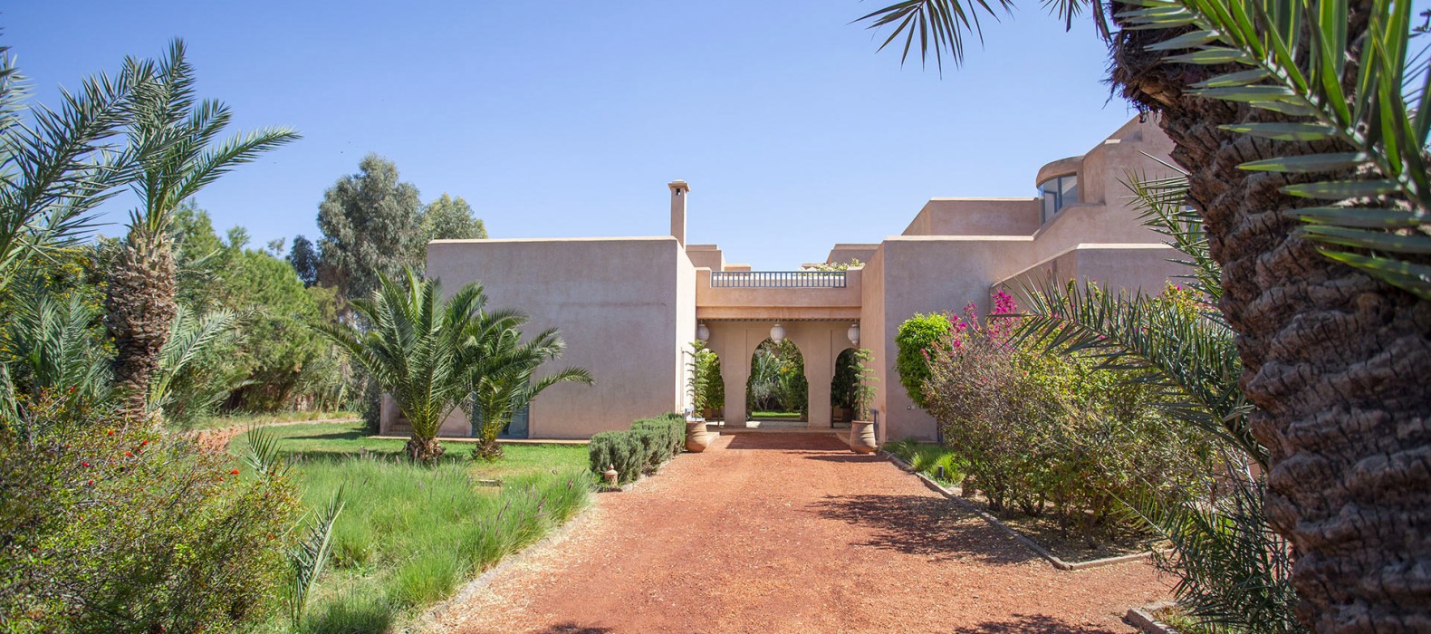 Entrance view of Villa Gauthier in Marrakech