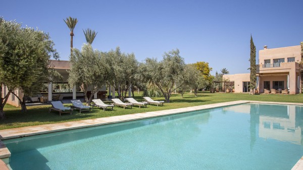 Exterior pool view of Villa Gauthier in Marrakech