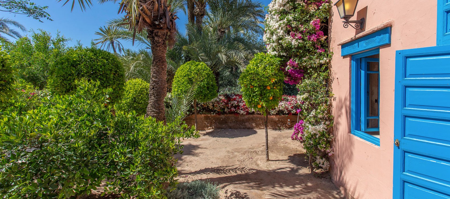 Exterior area view of Villa Les Almohades in Marrakech