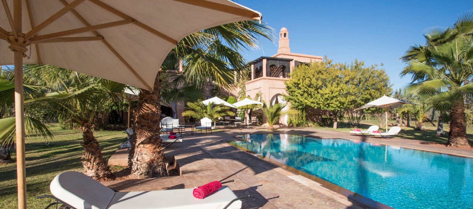 Pool view of Villa Mansour in Marrakech