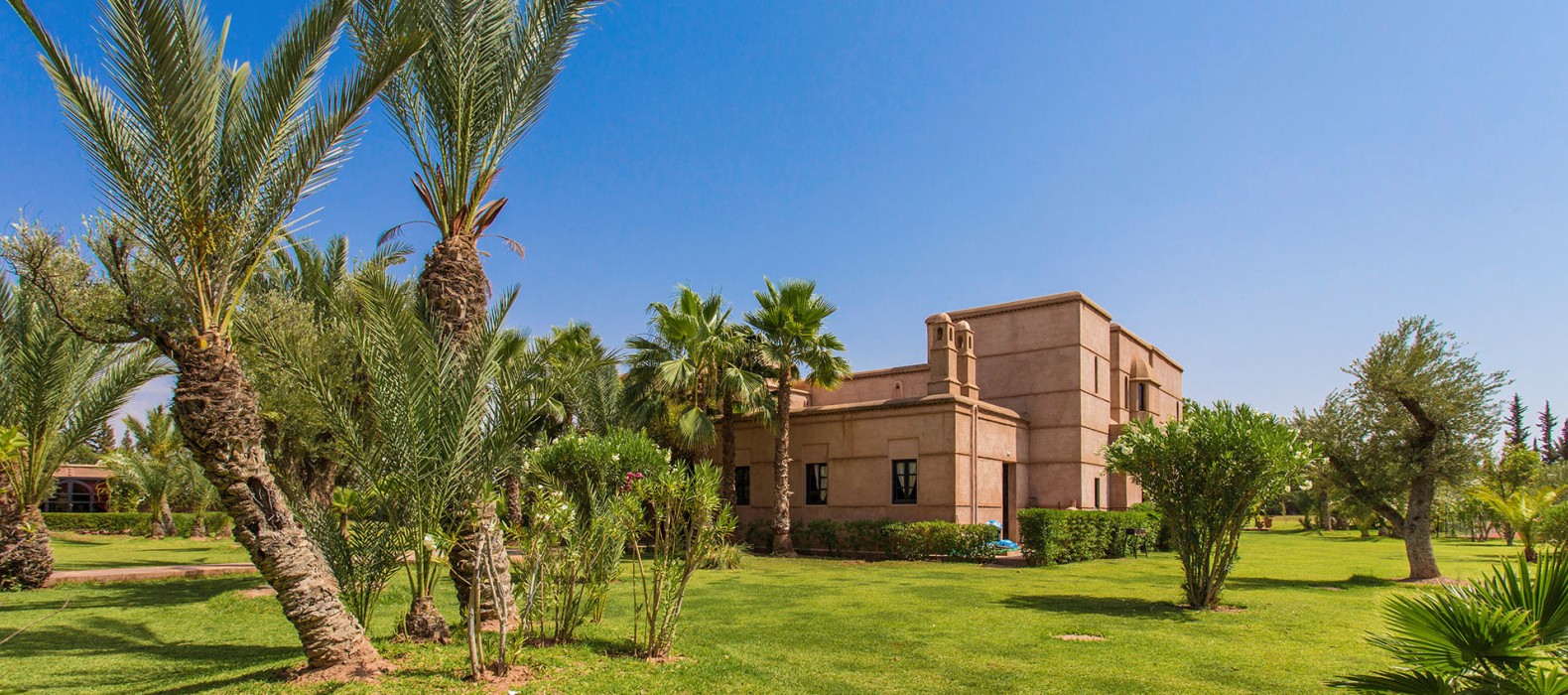 Exterior villa view of Villa Mansour in Marrakech