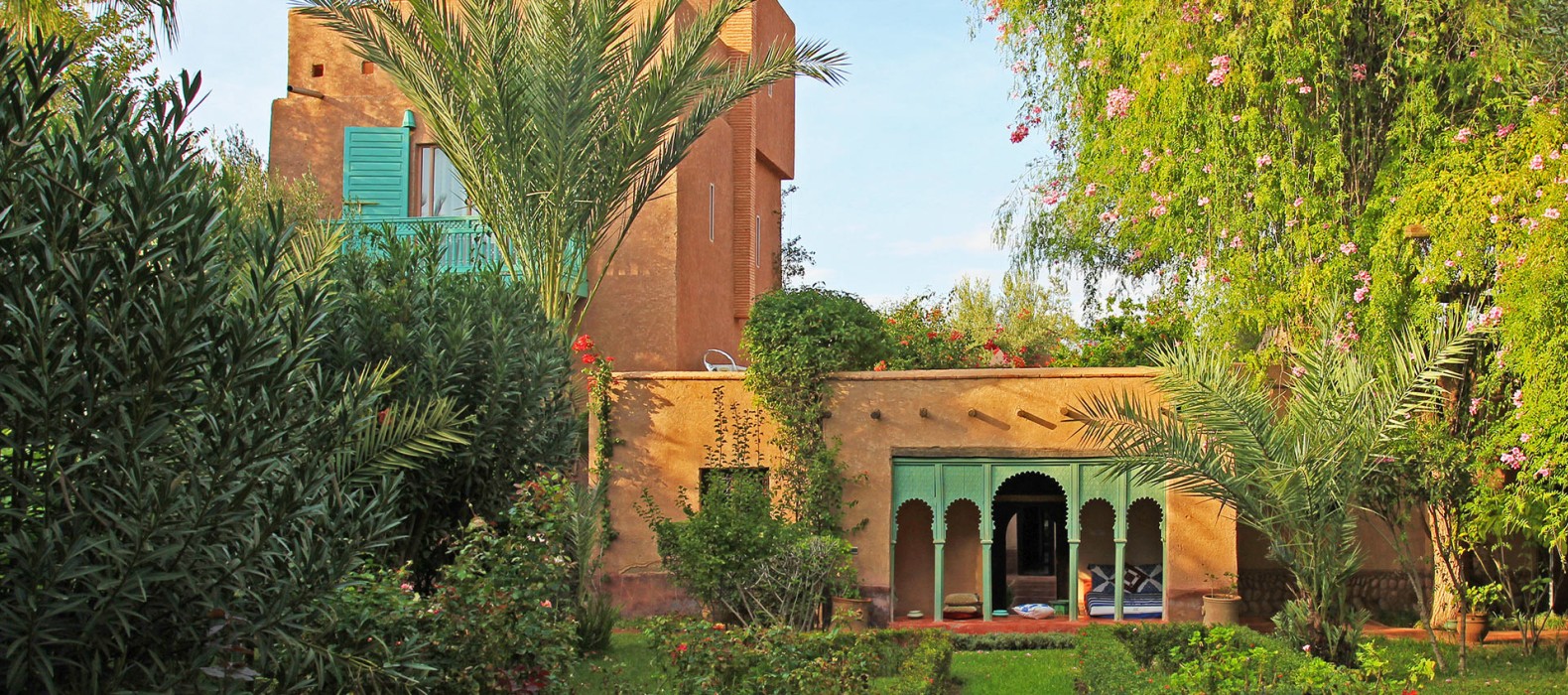 Exterior villa view of Villa Noujoum in Marrakech