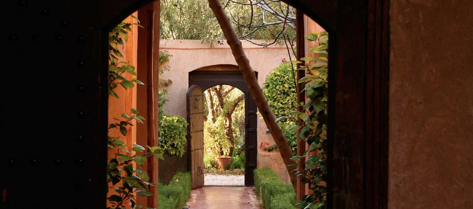 Entrance view of Villa Noujoum in Marrakech