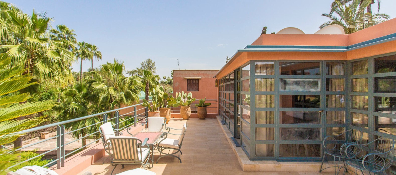 Rooftop view of Villa Nour in Marrakech