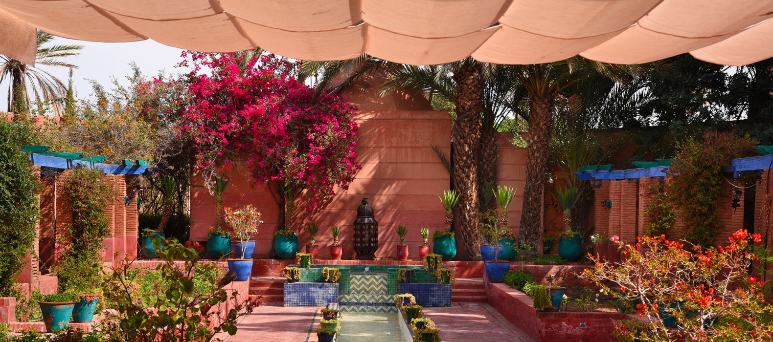 Garden view of Villa Petite Majorelle in Marrakech