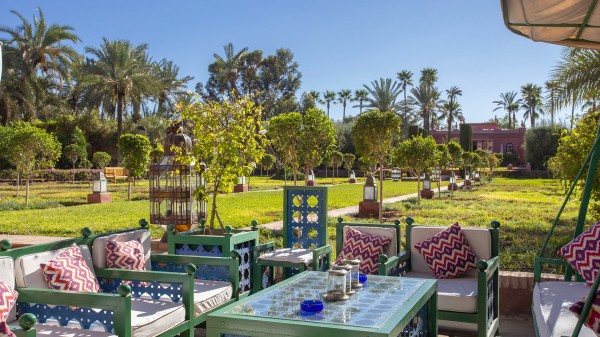 Chill area view of Villa Petite Majorelle in Marrakech