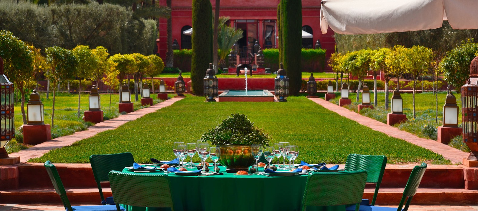 Garden view of Villa Petite Majorelle in Marrakech