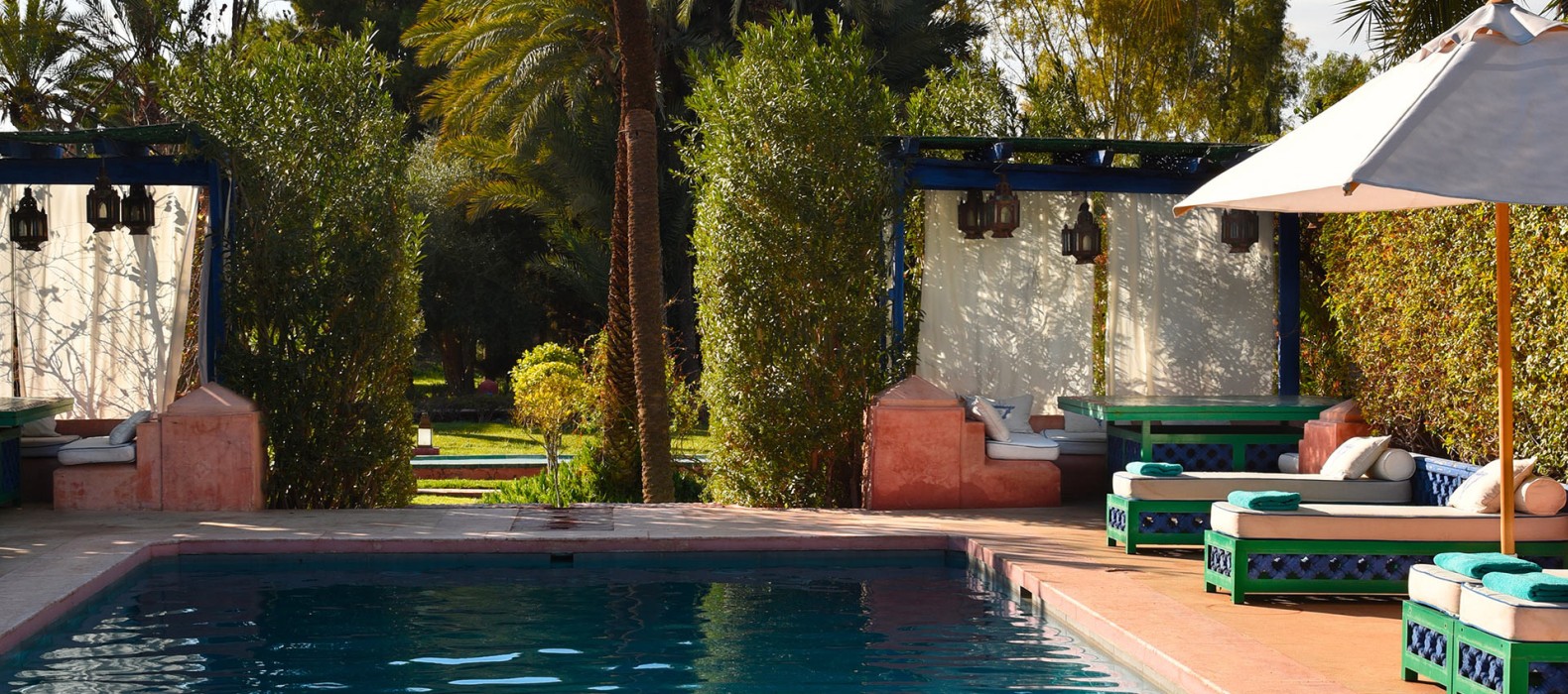 Pool area view of Villa Petite Majorelle in Marrakech