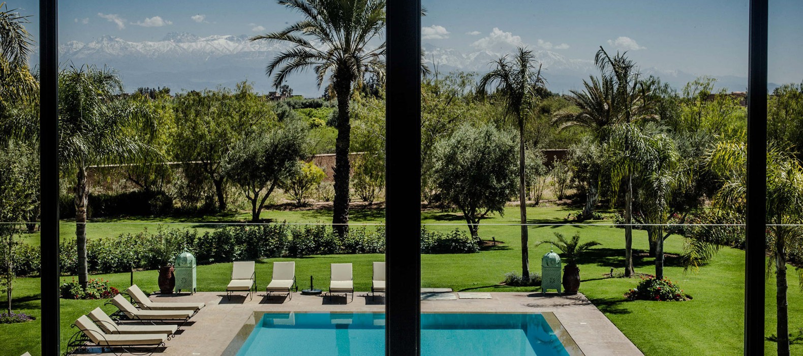 Garden view of Villa Rosalie in Marrakech