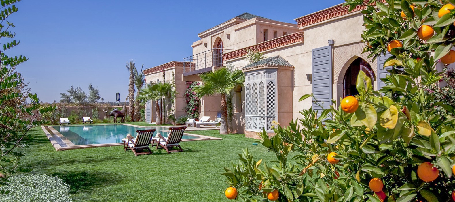 Exterior villa view of Villa Youne in Marrakech