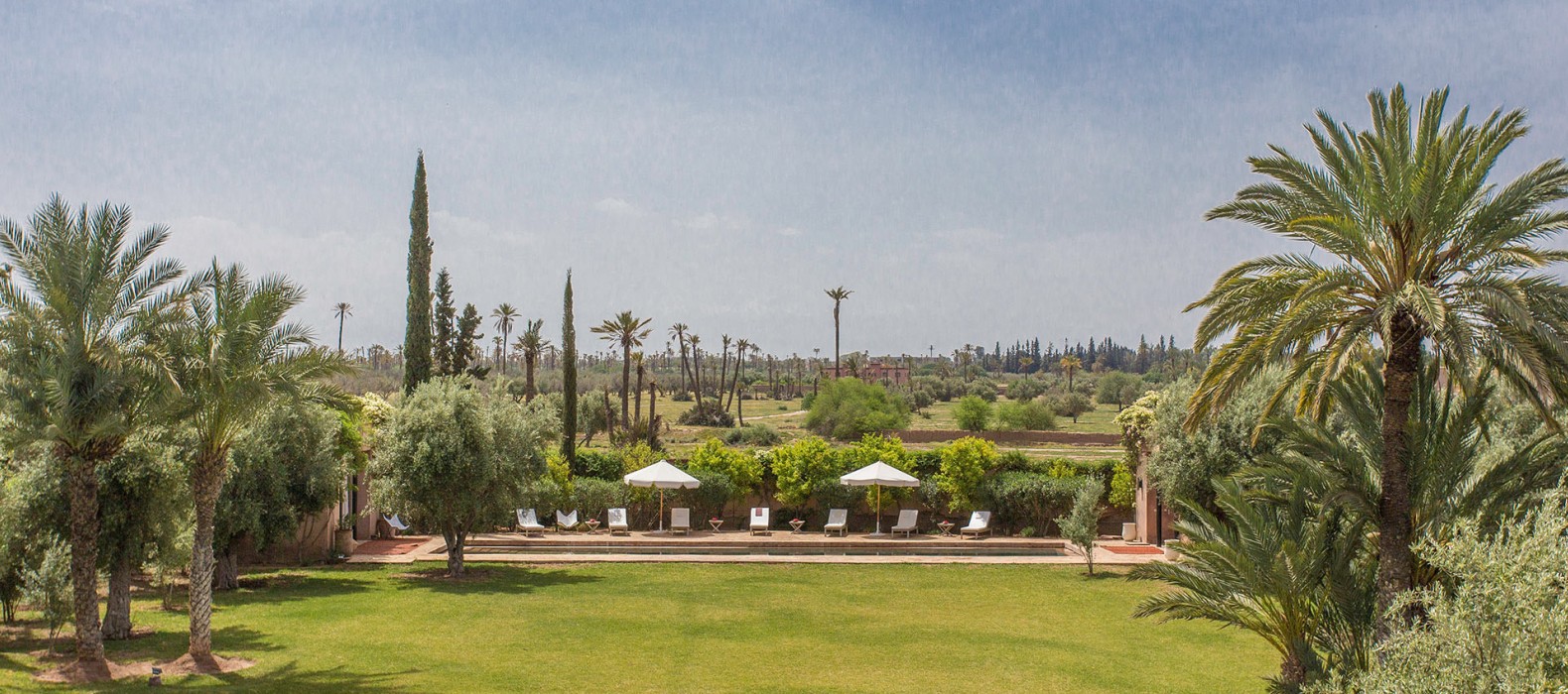 Garden view of Villa Zaina in Marrakech